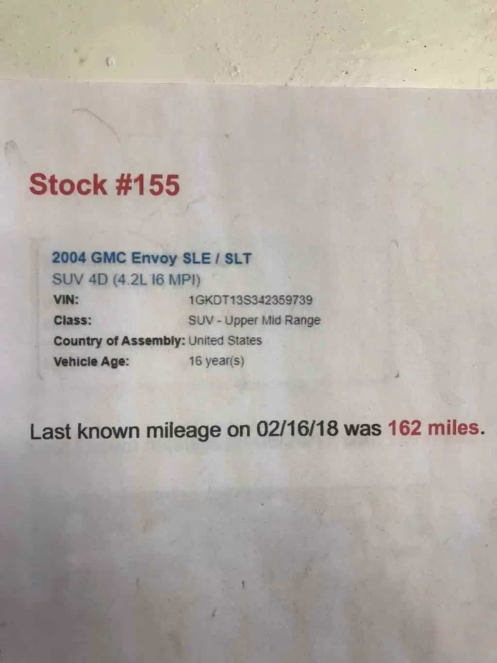 2002 - 2009 GMC ENVOY Rear Brake Caliper Stop Hardware Driver Left LH OEM