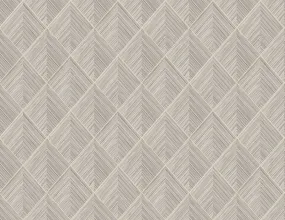 3D Pyramid Faux Grasscloth Wallpaper in Beige