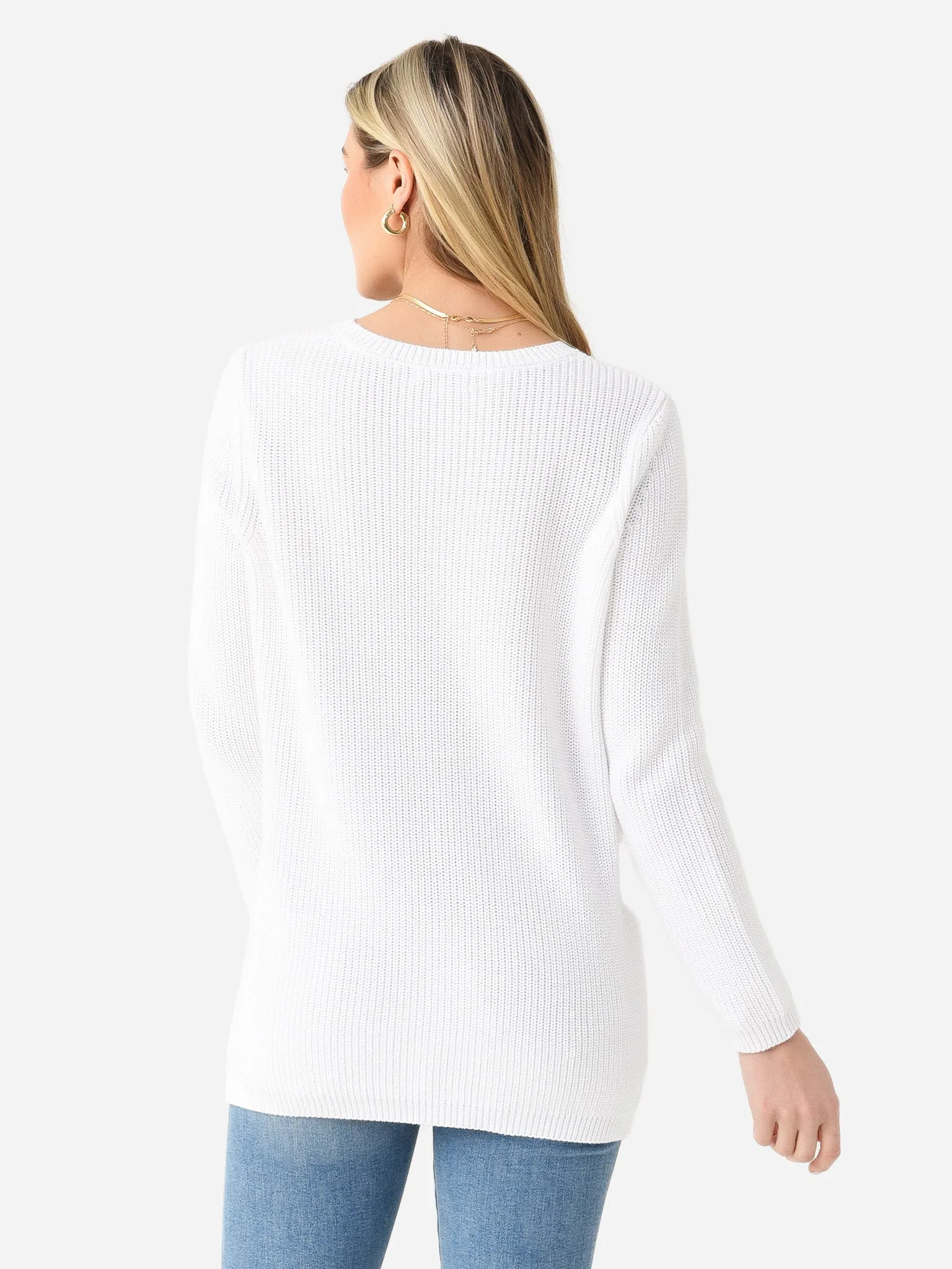 525 America Women's Emma Shaker Stitch Sweater