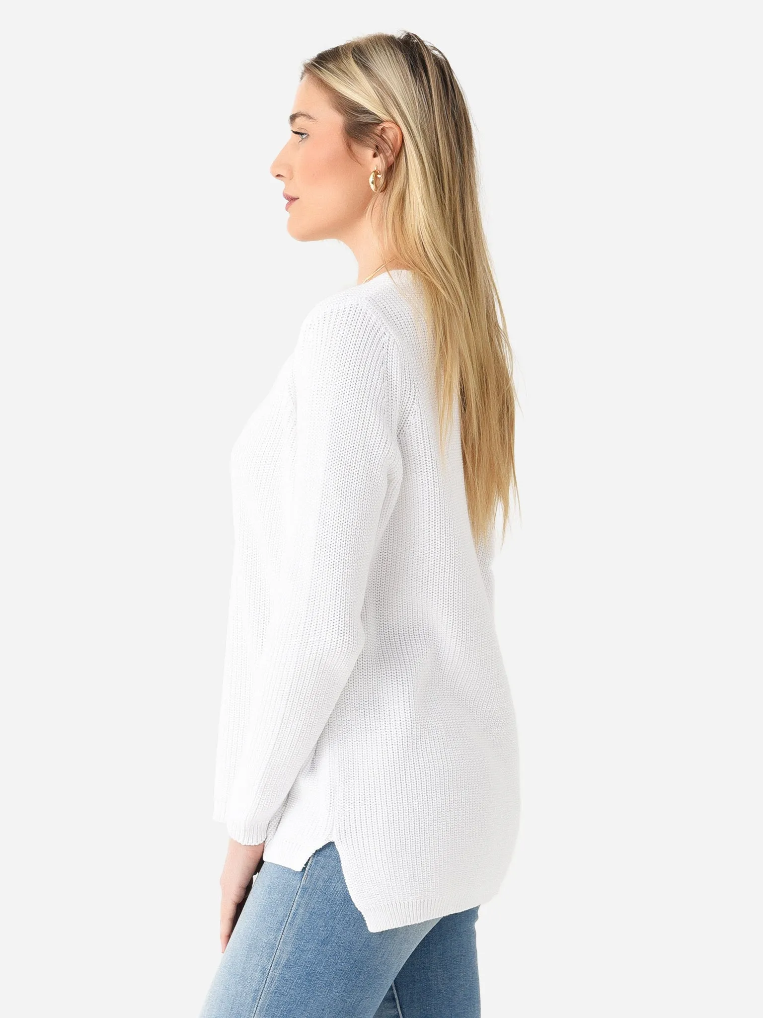 525 America Women's Emma Shaker Stitch Sweater