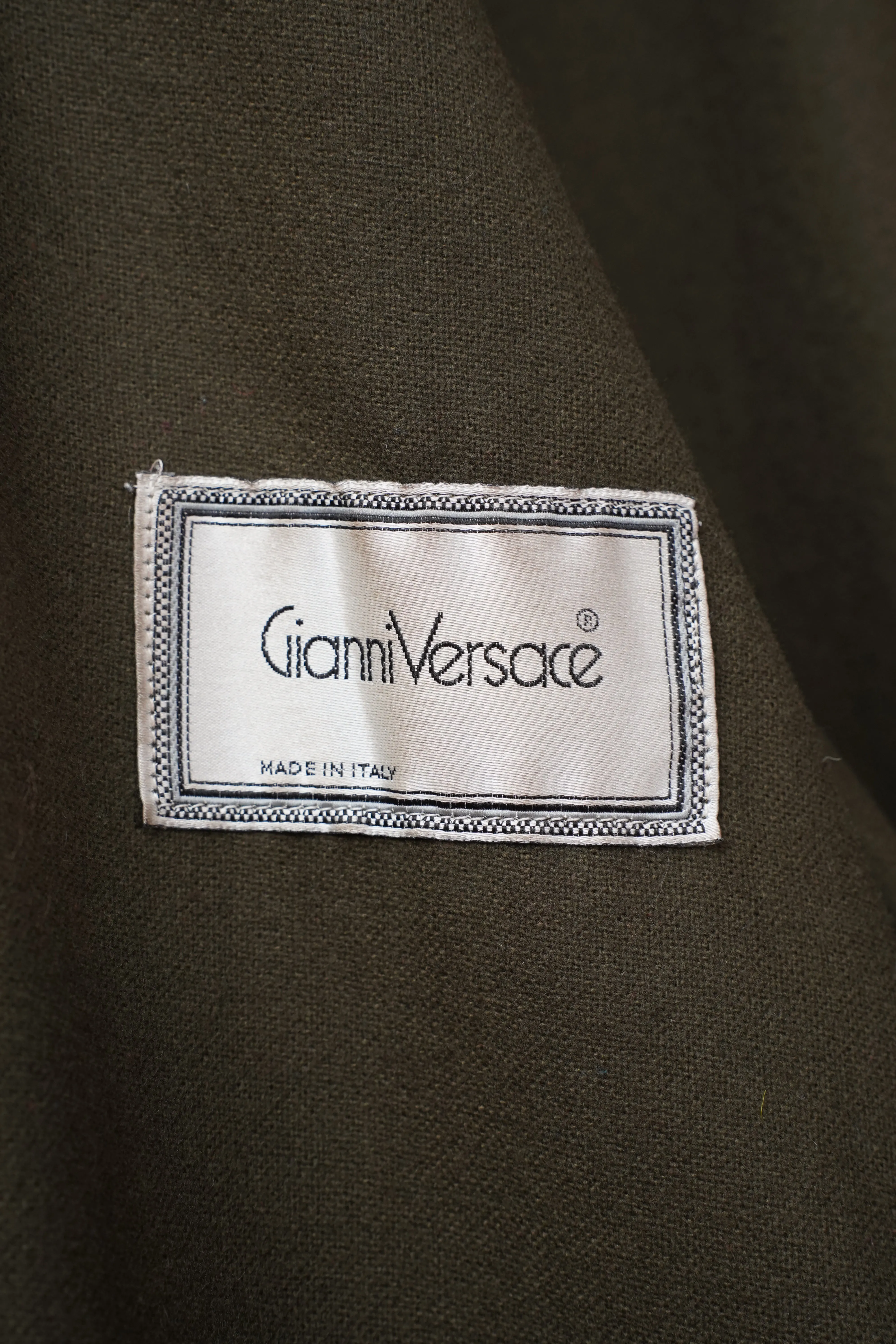 80's "Gianni Varsace" -Designed Leather Coat-