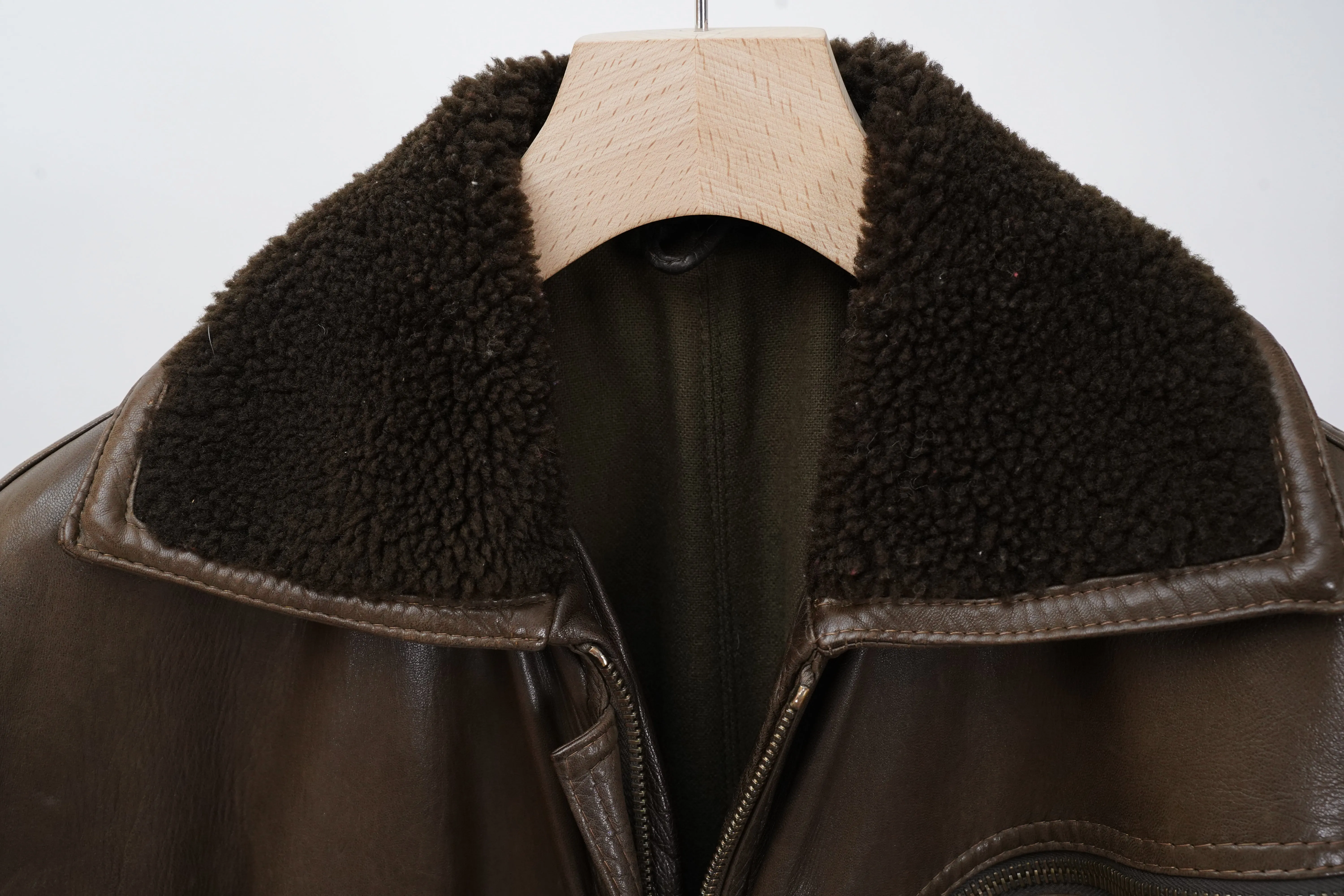 80's "Gianni Varsace" -Designed Leather Coat-