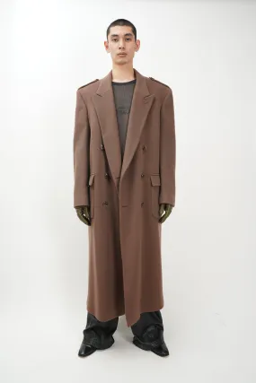 90's "PERRY ELLIS" -Heavy Wool Chester Coat-