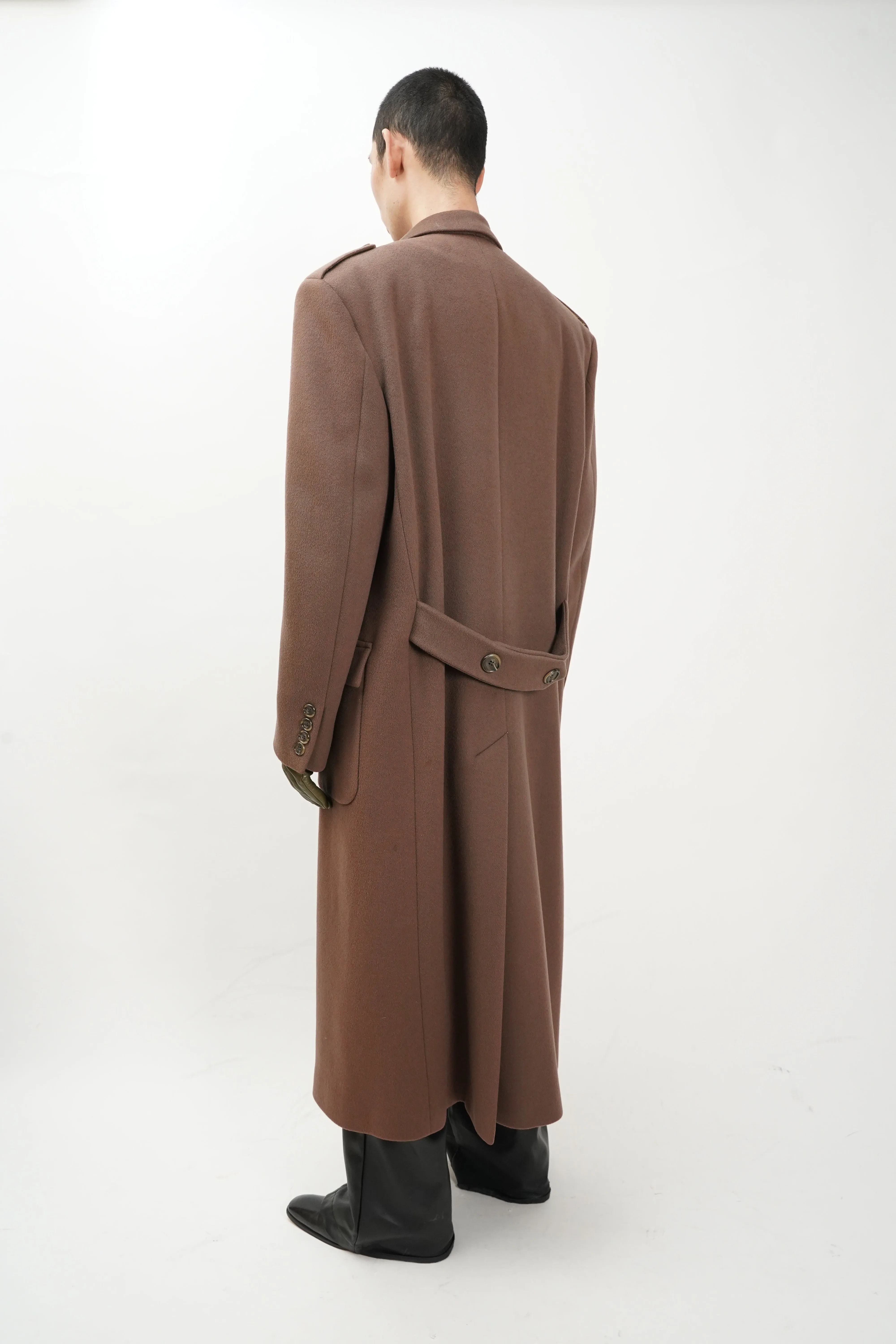 90's "PERRY ELLIS" -Heavy Wool Chester Coat-