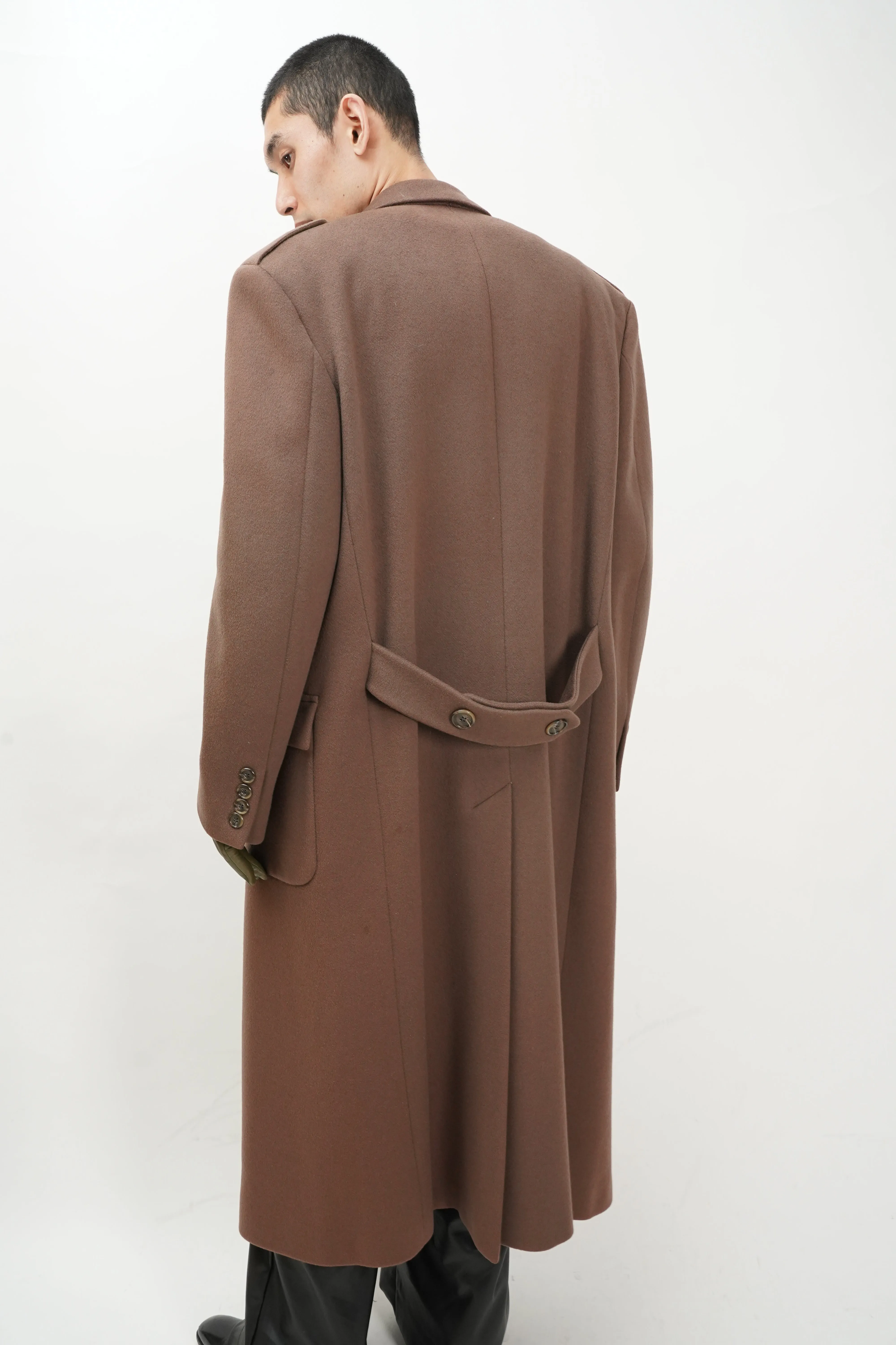 90's "PERRY ELLIS" -Heavy Wool Chester Coat-