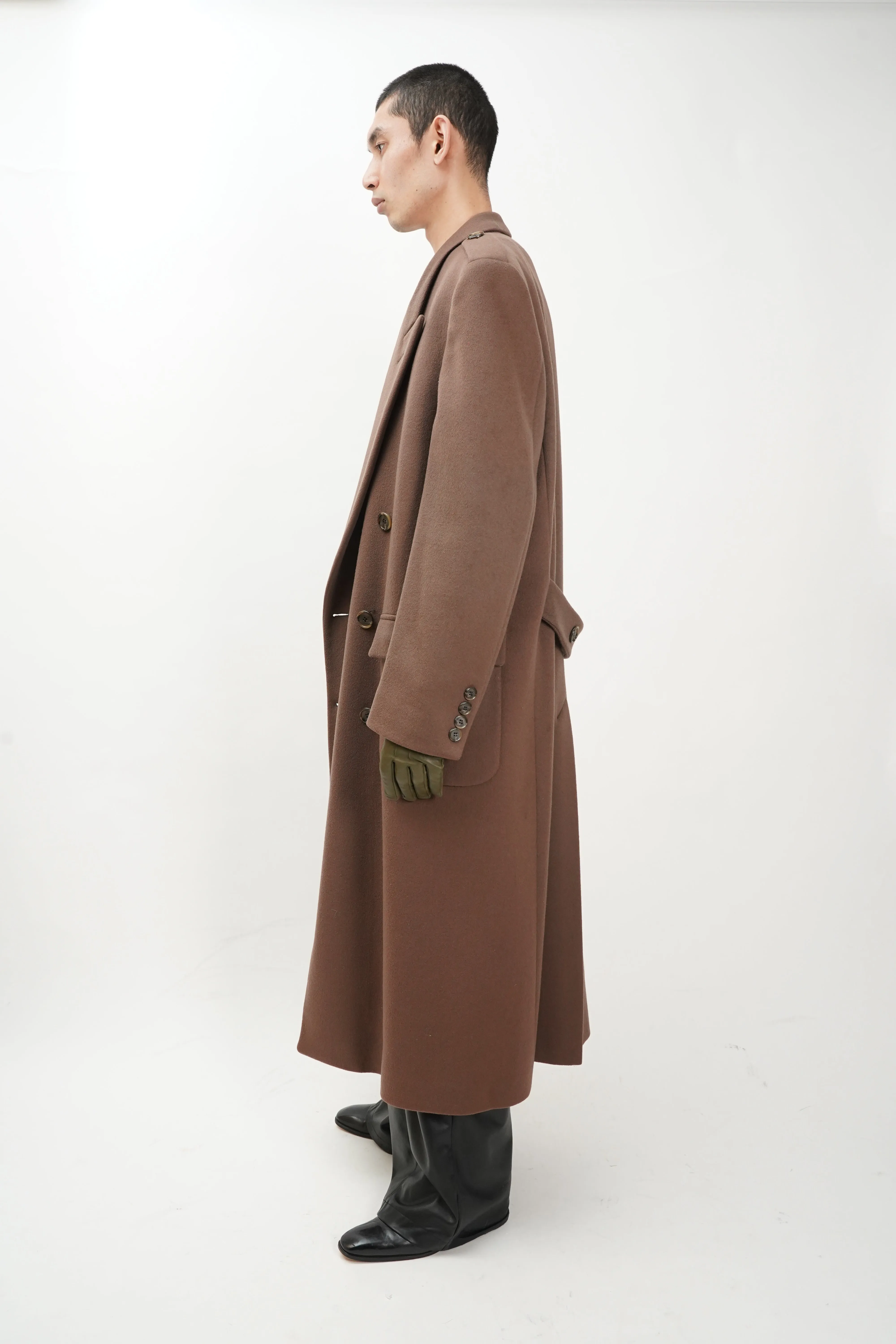 90's "PERRY ELLIS" -Heavy Wool Chester Coat-