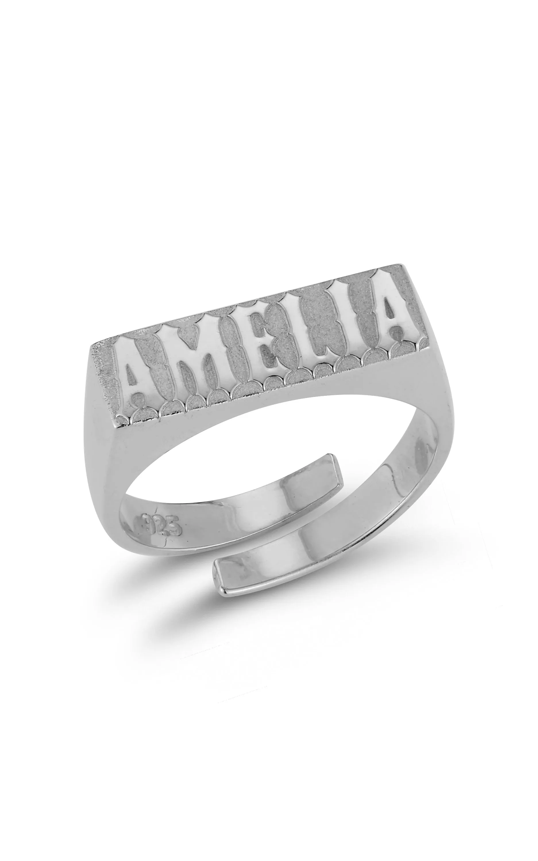 Adjustable Name Ring