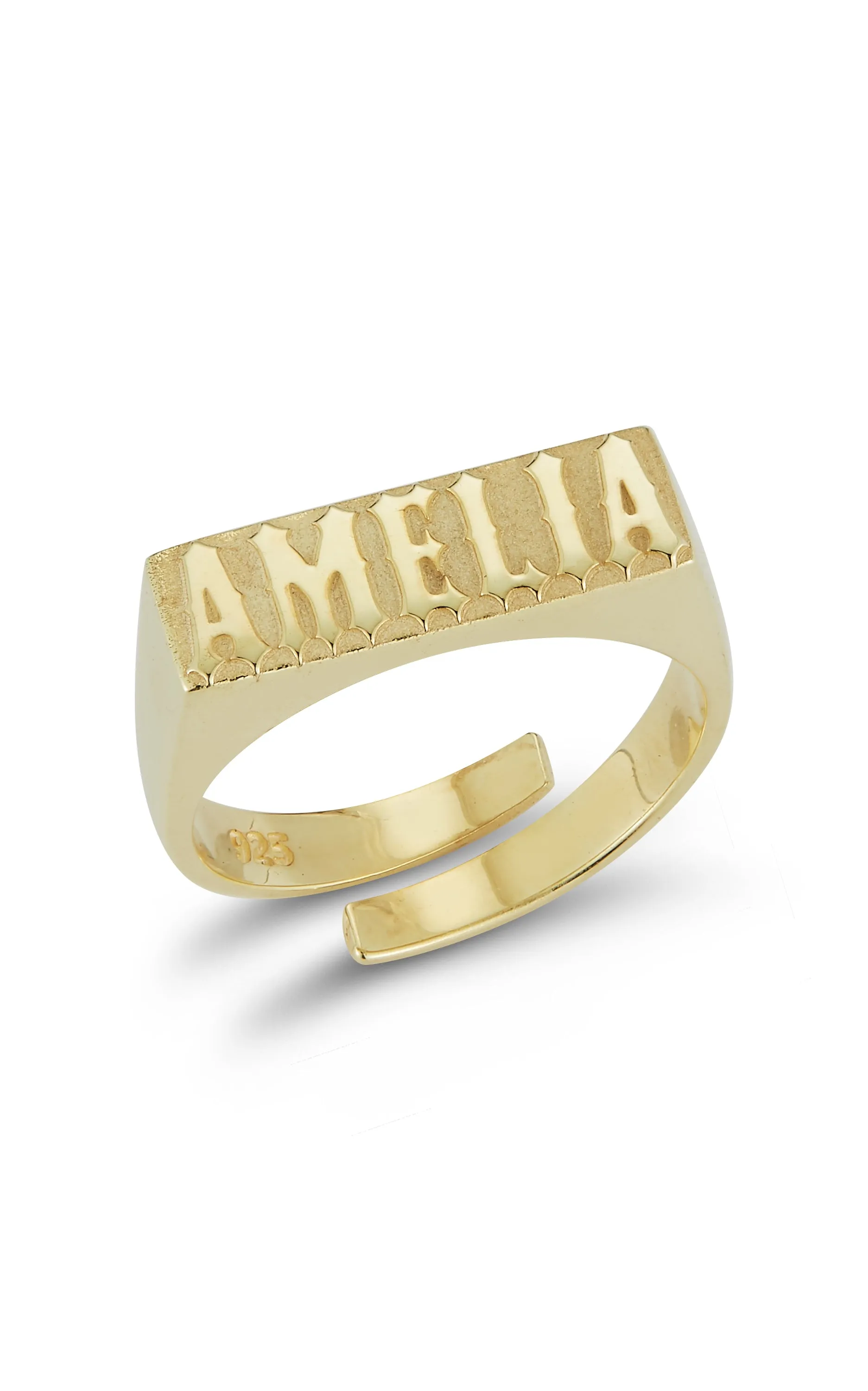 Adjustable Name Ring