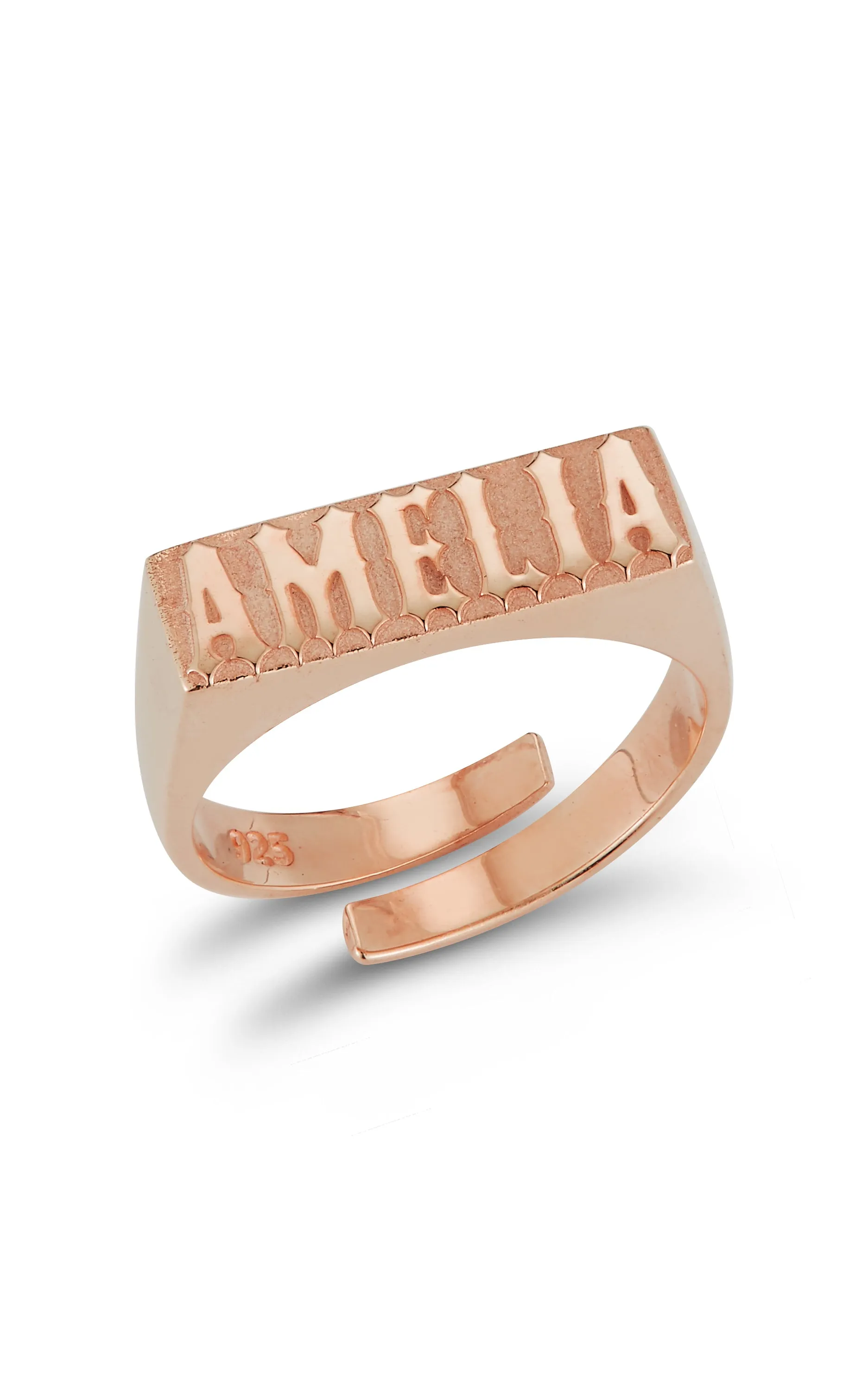 Adjustable Name Ring