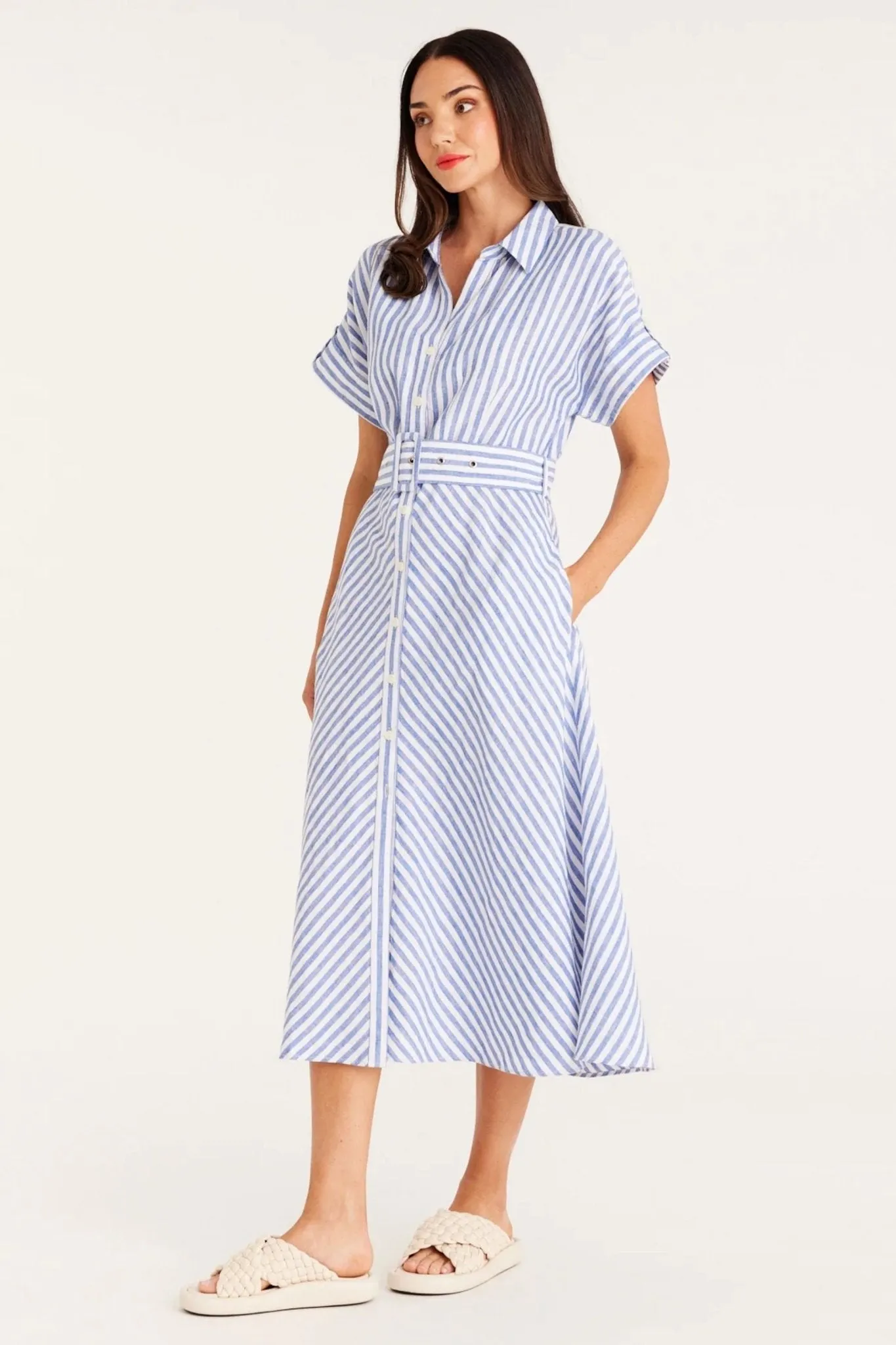 AEGEAN LINEN DRESS - CSS23352