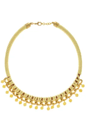 ALBERTO GALLETI ELLIE Yellow Chain Necklace