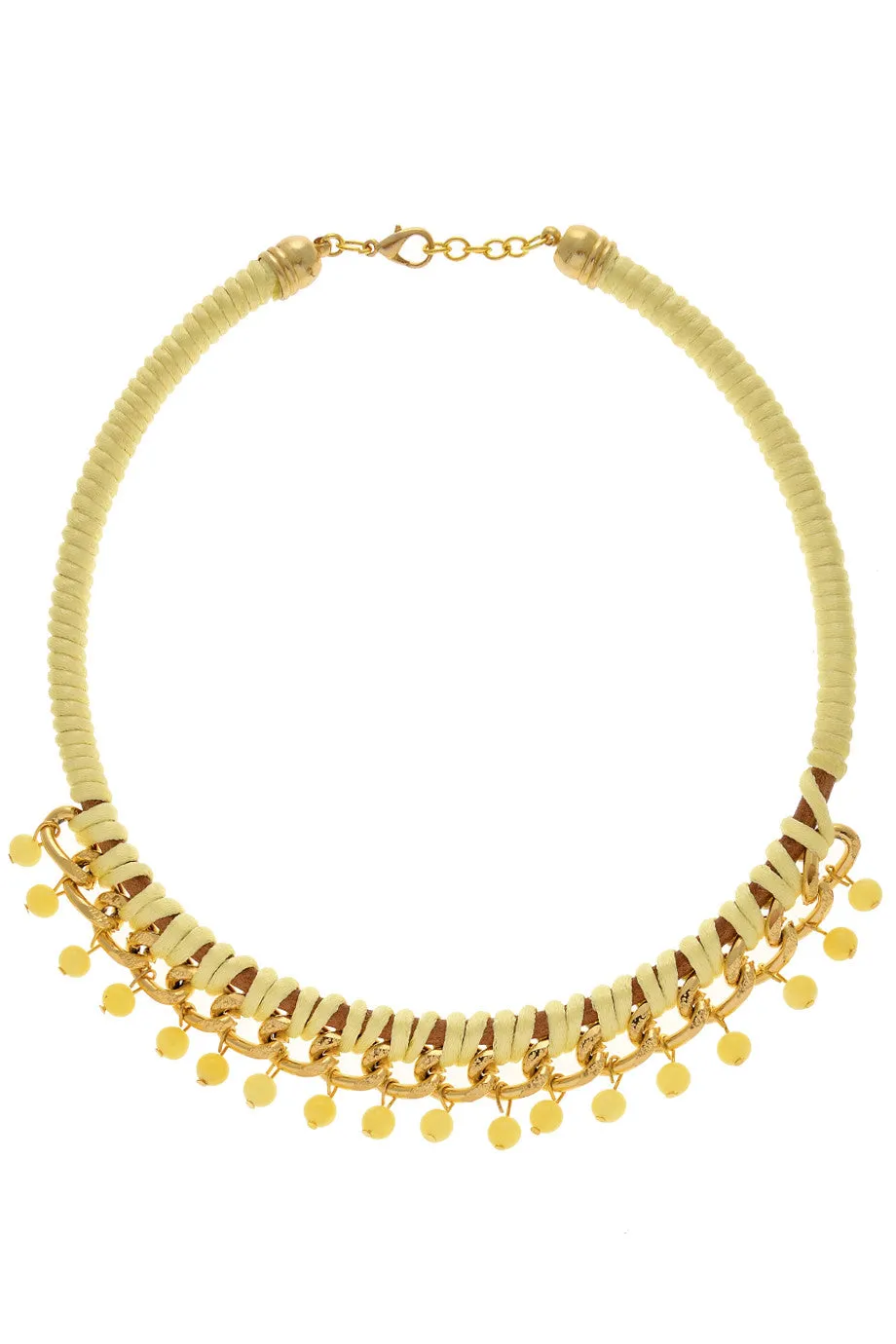 ALBERTO GALLETI ELLIE Yellow Chain Necklace