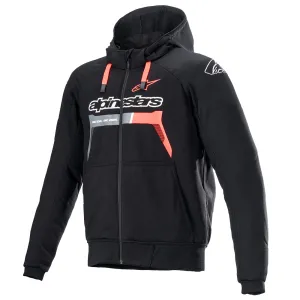 Alpinestars Chrome Ignition Hoodie Black Red Fluo