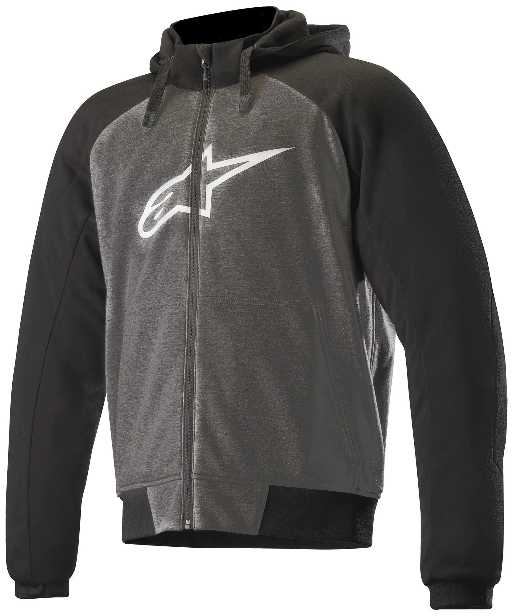 Alpinestars Men’s Chrome Sport Anthracite, Black and White Hoodie