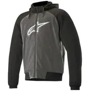 Alpinestars Men’s Chrome Sport Anthracite, Black and White Hoodie