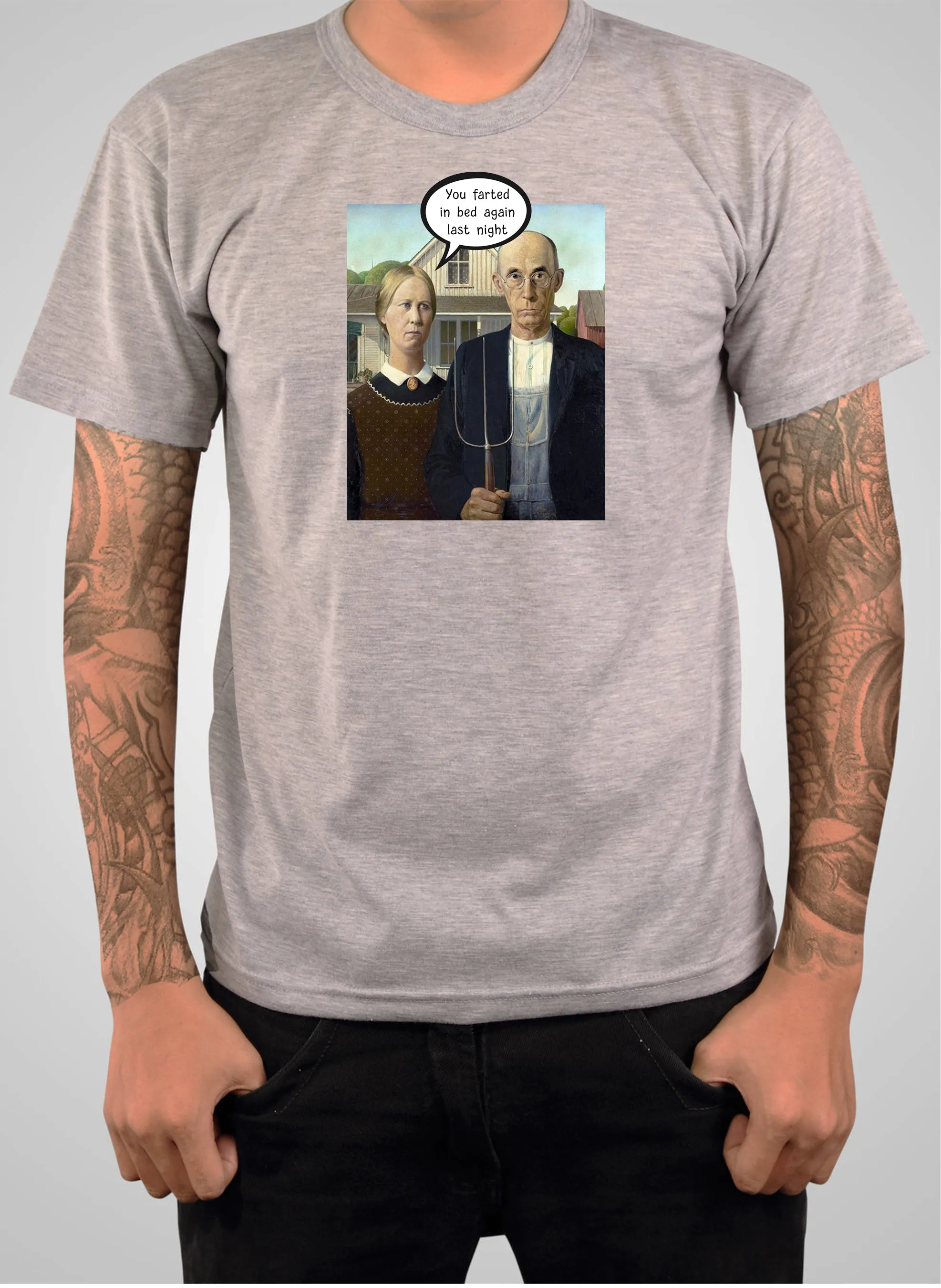 American Gothic Farts T-Shirt