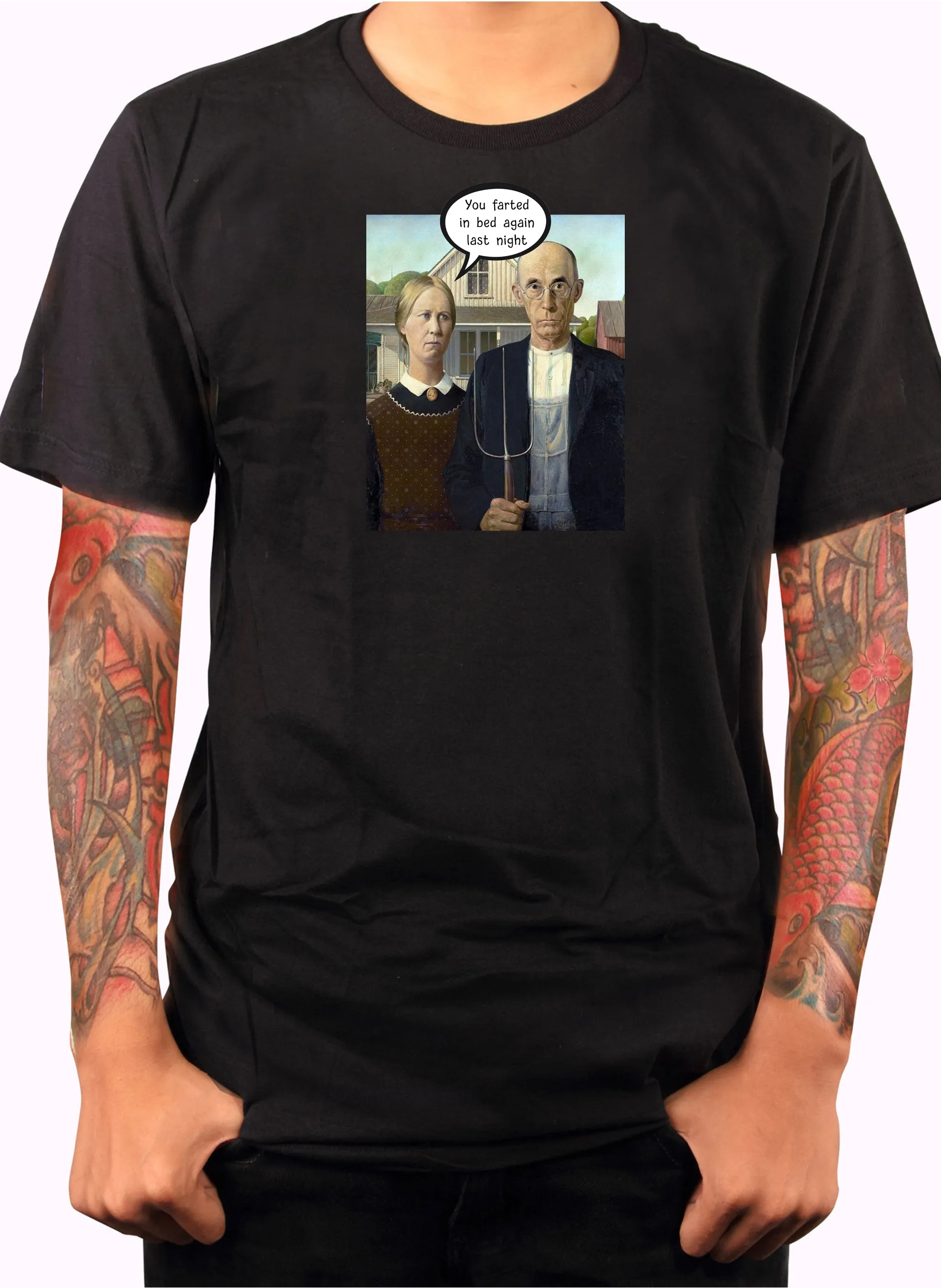 American Gothic Farts T-Shirt