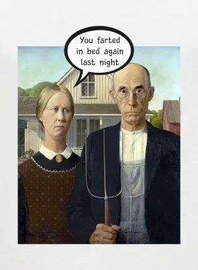 American Gothic Farts T-Shirt