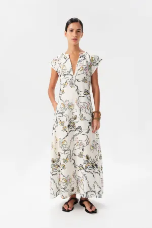 ARCE JOLIE LONG DRESS - MAGNOLIA BLOOM