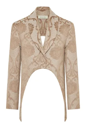 Artisan Brocade Beige Blazer