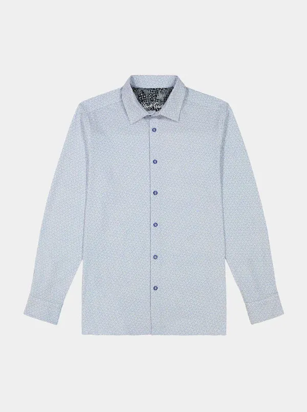 Asterisk Long Sleeve Button Down Shirt