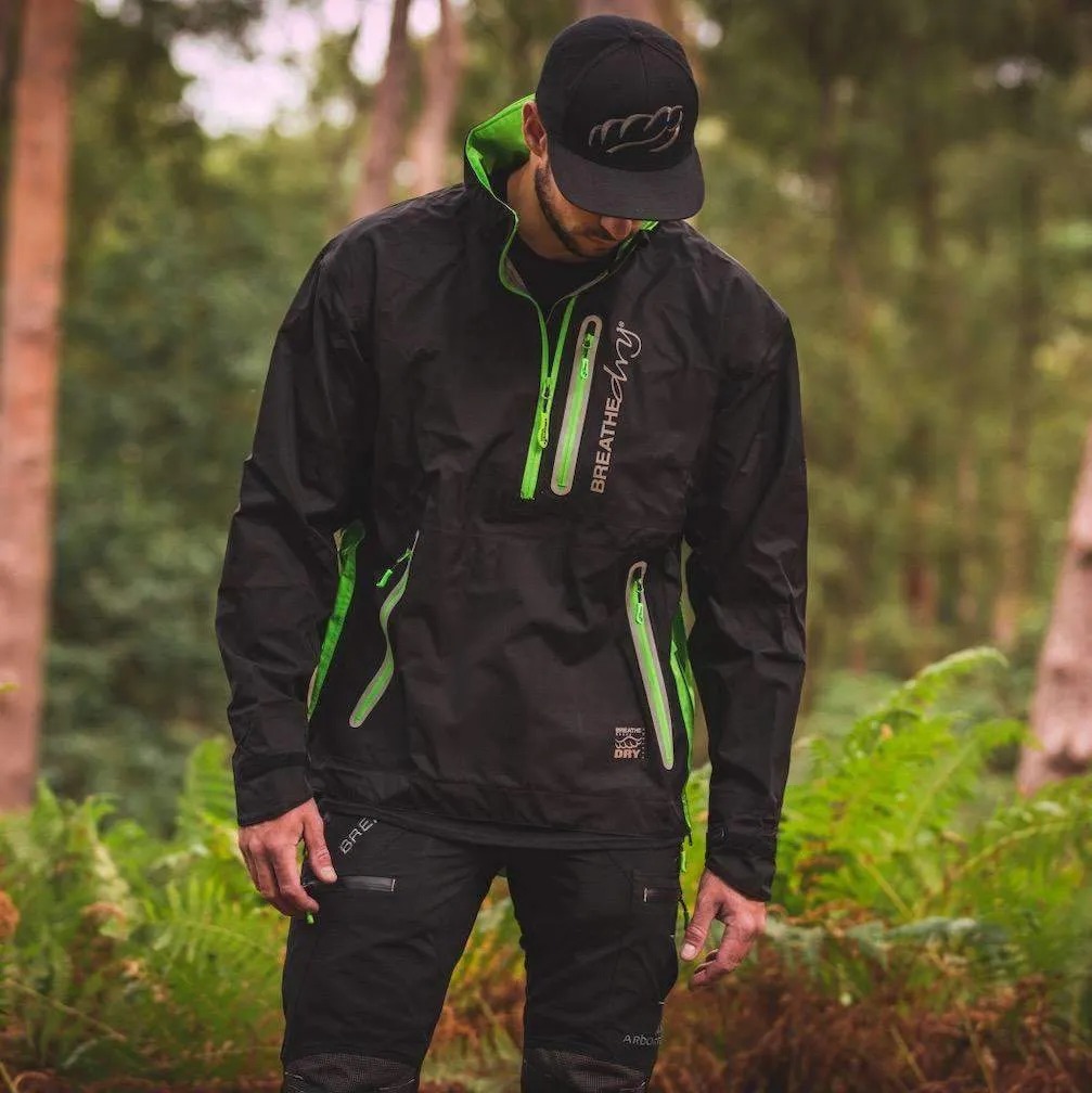 AT4400 Breathedry Waterproof Rain Jacket Black