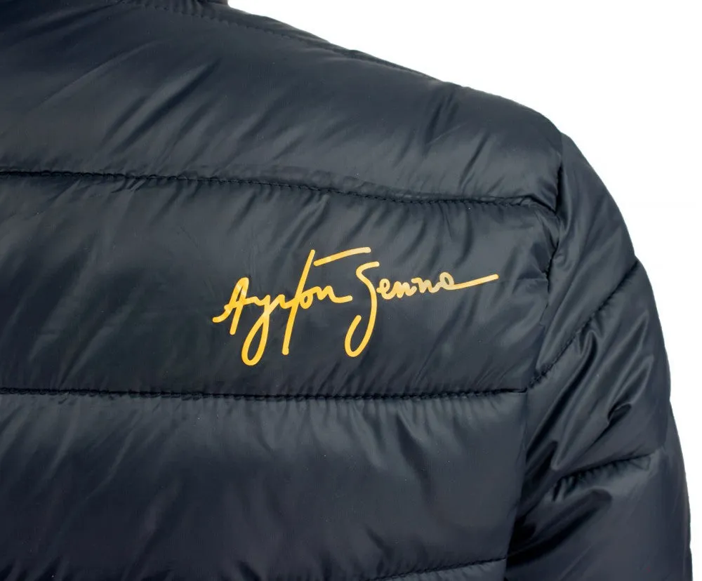 Ayrton Senna Jacket, Padded Track, Blue, 2018