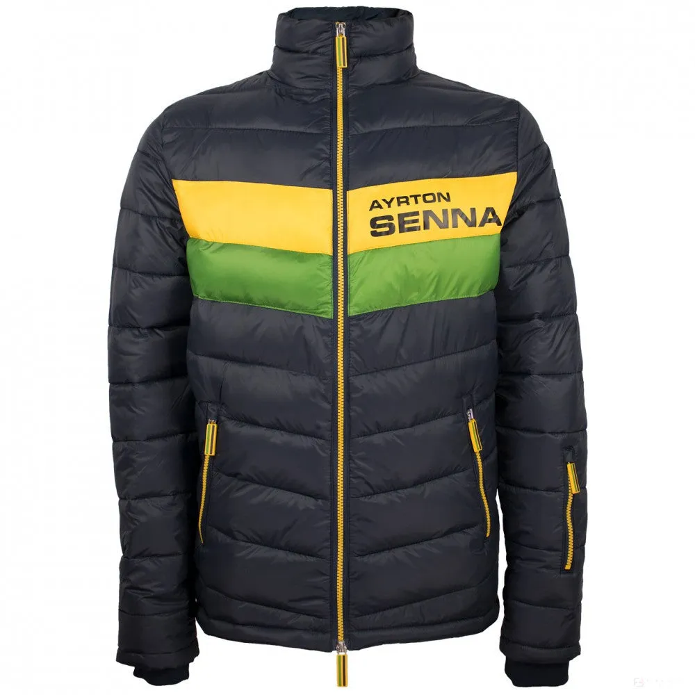 Ayrton Senna Jacket, Padded Track, Blue, 2018