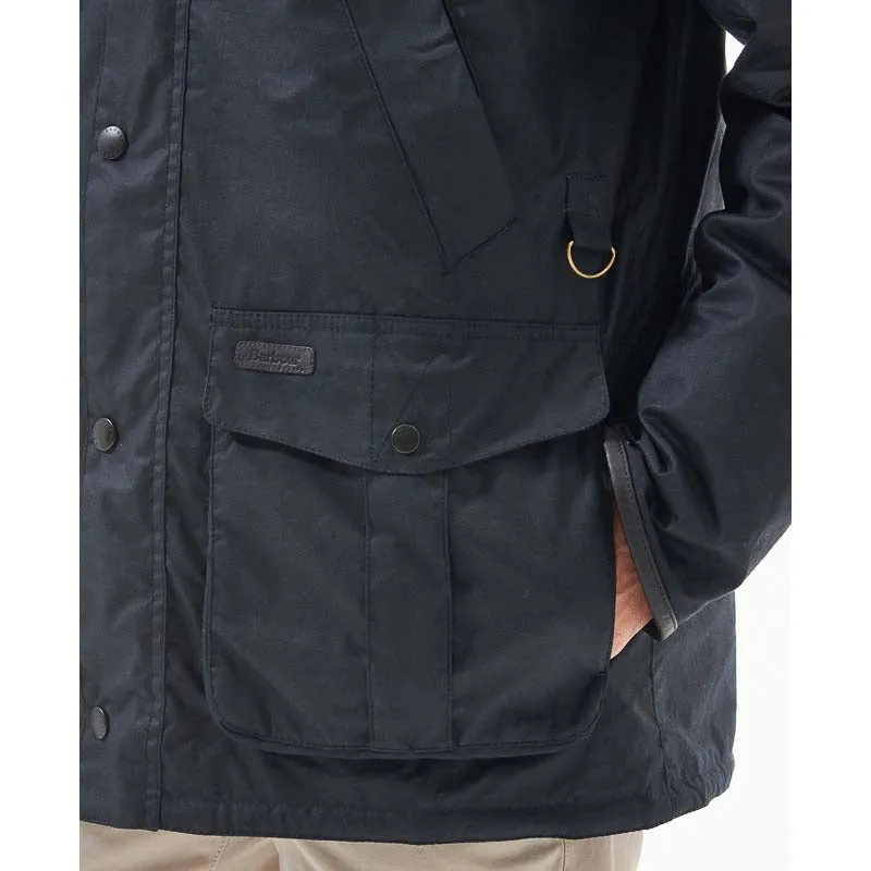 Barbour Brockstone Mens Wax Jacket - Navy