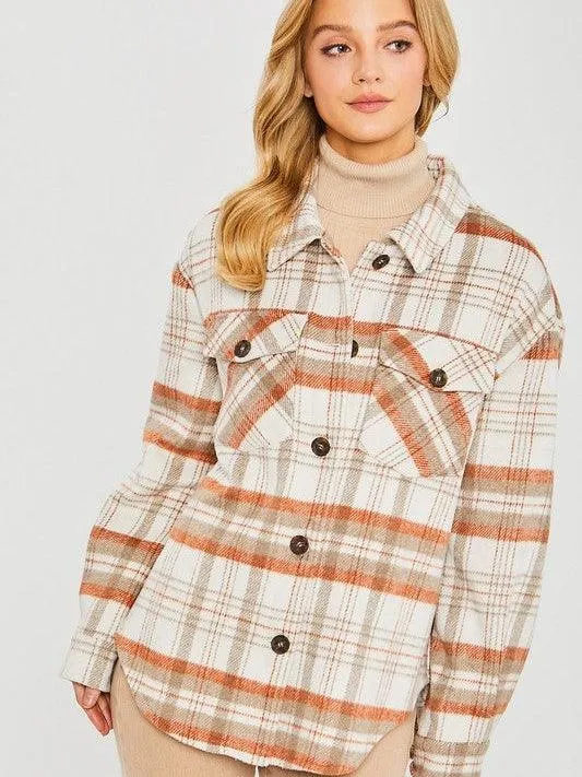 Be the Envy Must Have Plaid Shacket