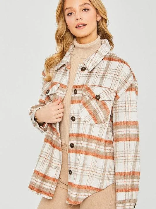 Be the Envy Must Have Plaid Shacket