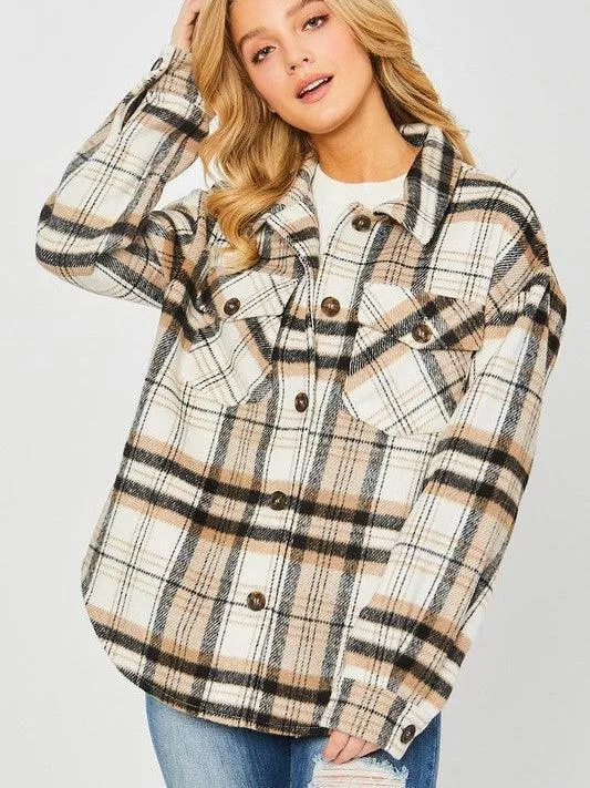 Be the Envy Must Have Plaid Shacket