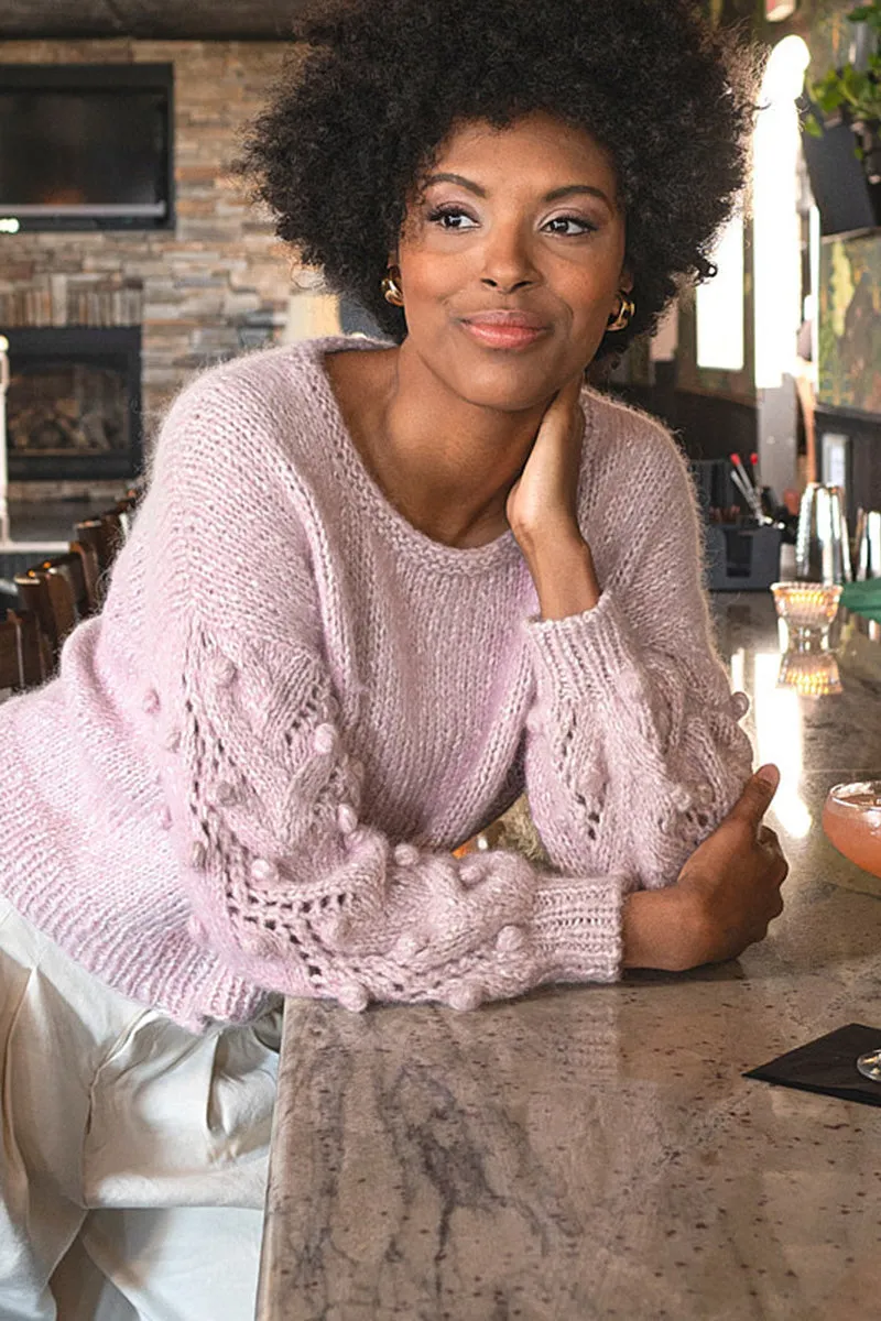 Berroco Gimlet Patterns - Kunzite Sweater - PDF Download