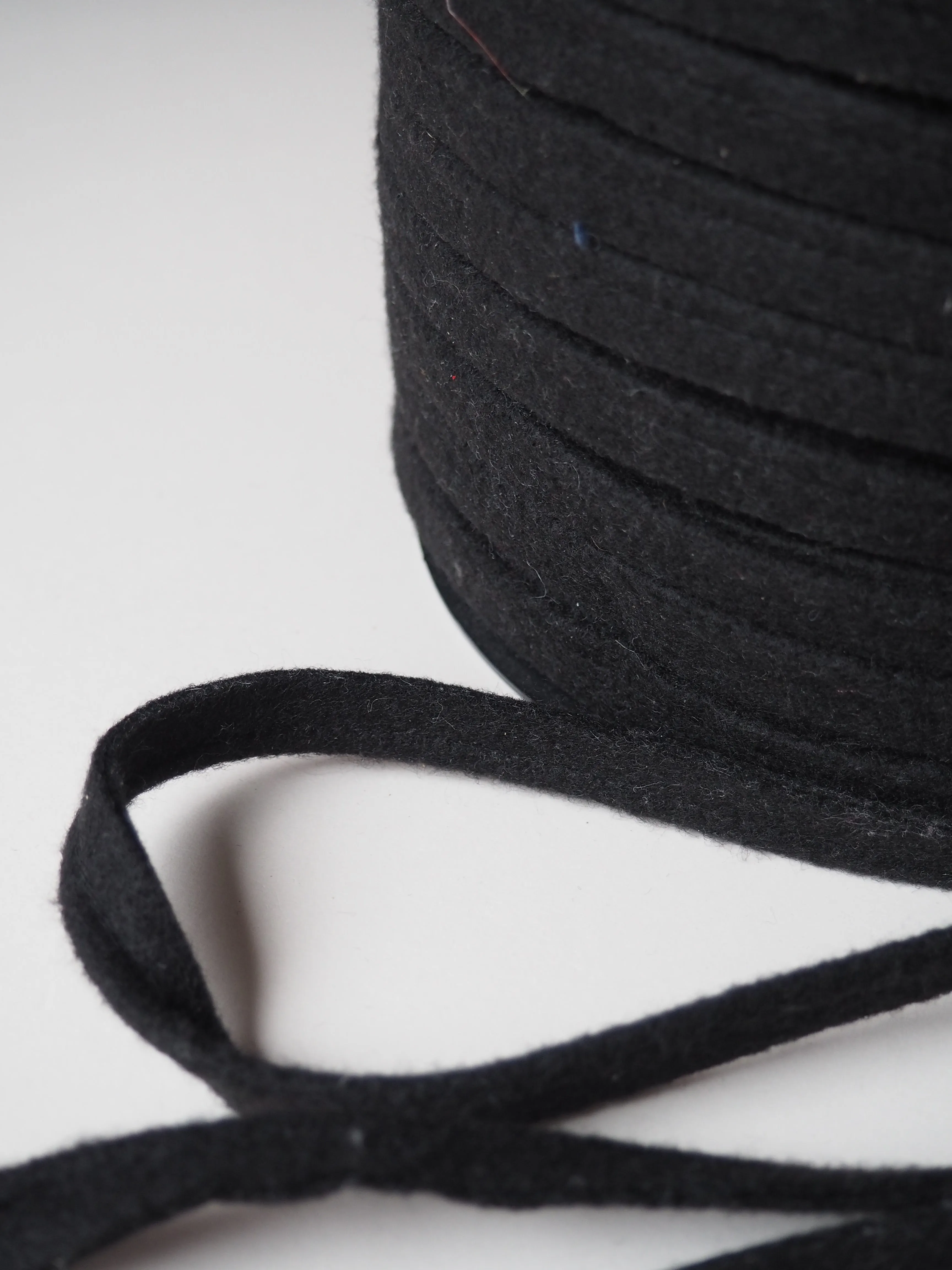 Black Felt Piping