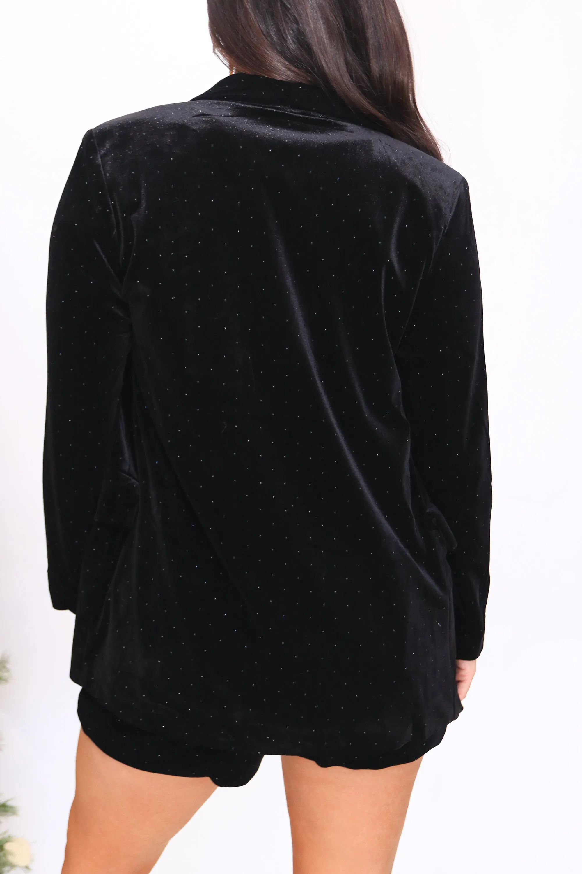 Black Velvet Blazer by Molly Bracken