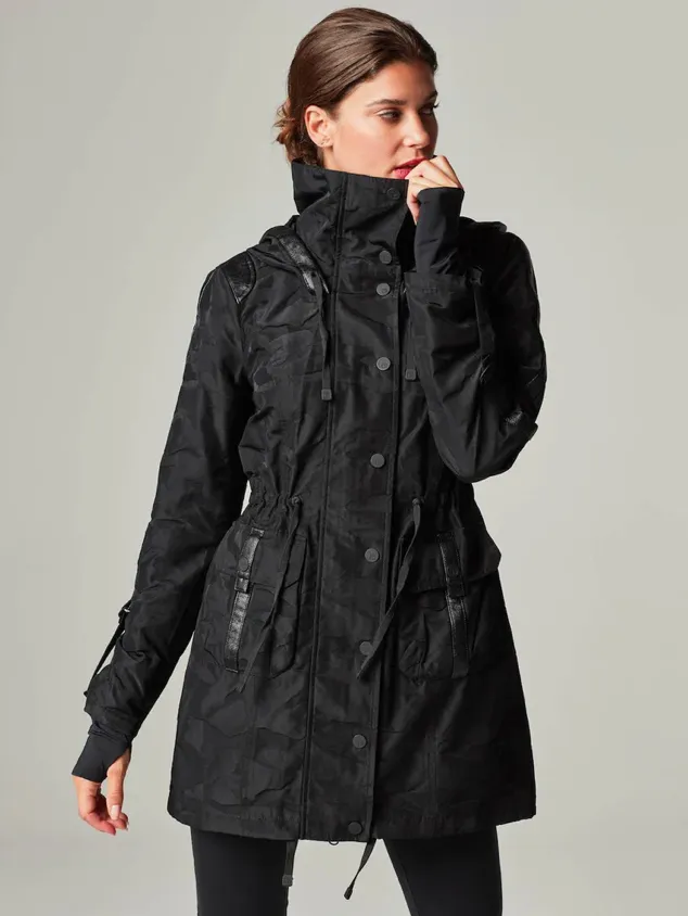 Blanc Nior Camo Anorak - Black