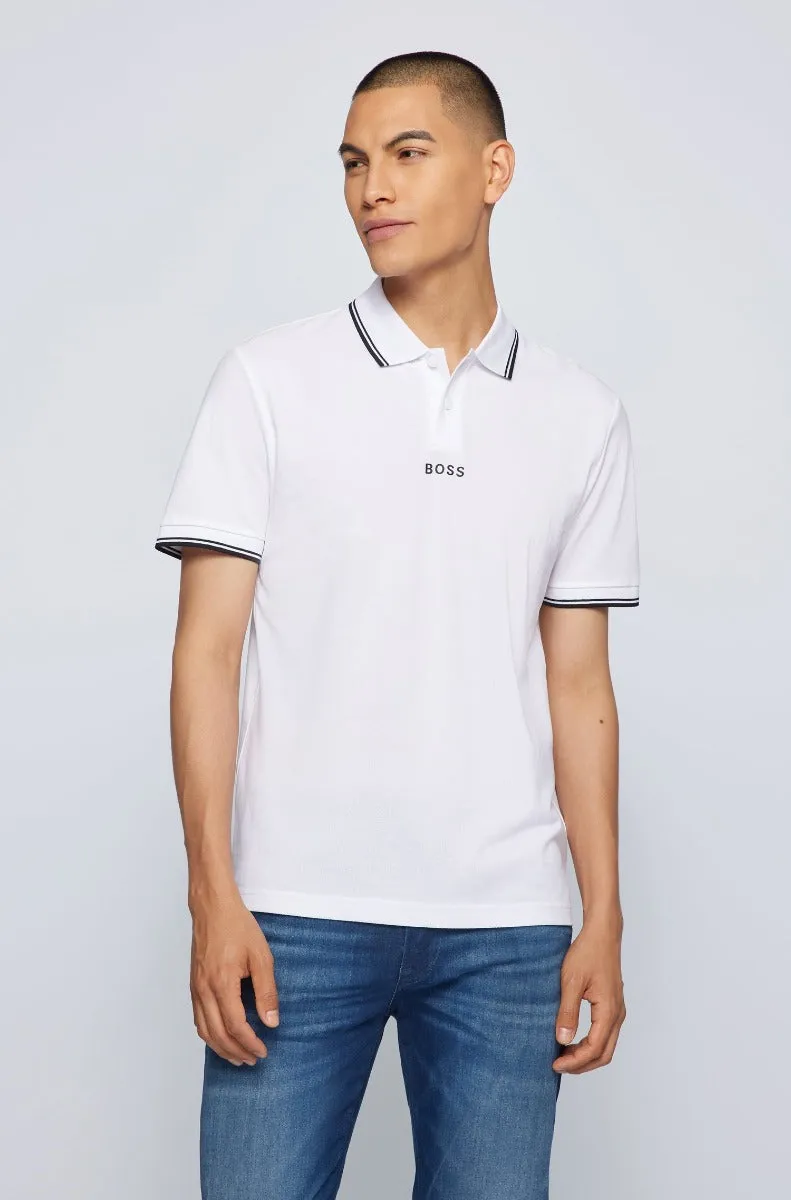 BOSS PChup 1 Polo Shirt in White