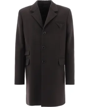 Bottega Veneta Single-Breasted Twill Coat