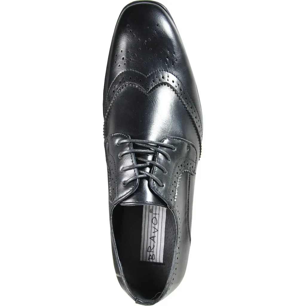 BRAVO Men Dress Shoe KING-2 Wingtip Oxford Shoe