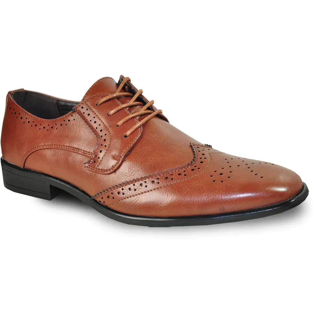 BRAVO Men Dress Shoe KING-2 Wingtip Oxford Shoe