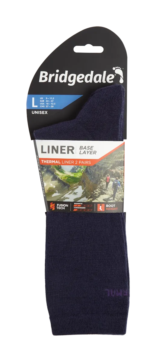 Bridgedale Base Layer Thermal Liner Socks