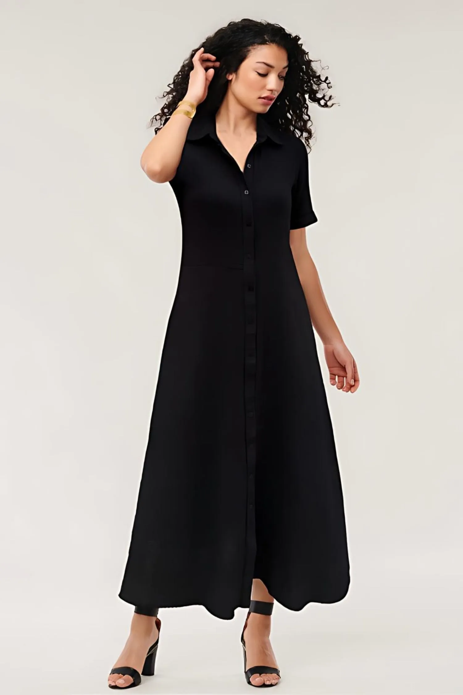 Camrose Crinkle Gauze Maxi Dress