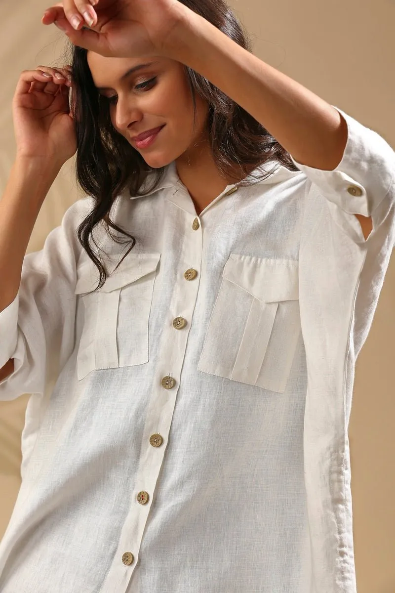 Canopy Kimono Shirt - White