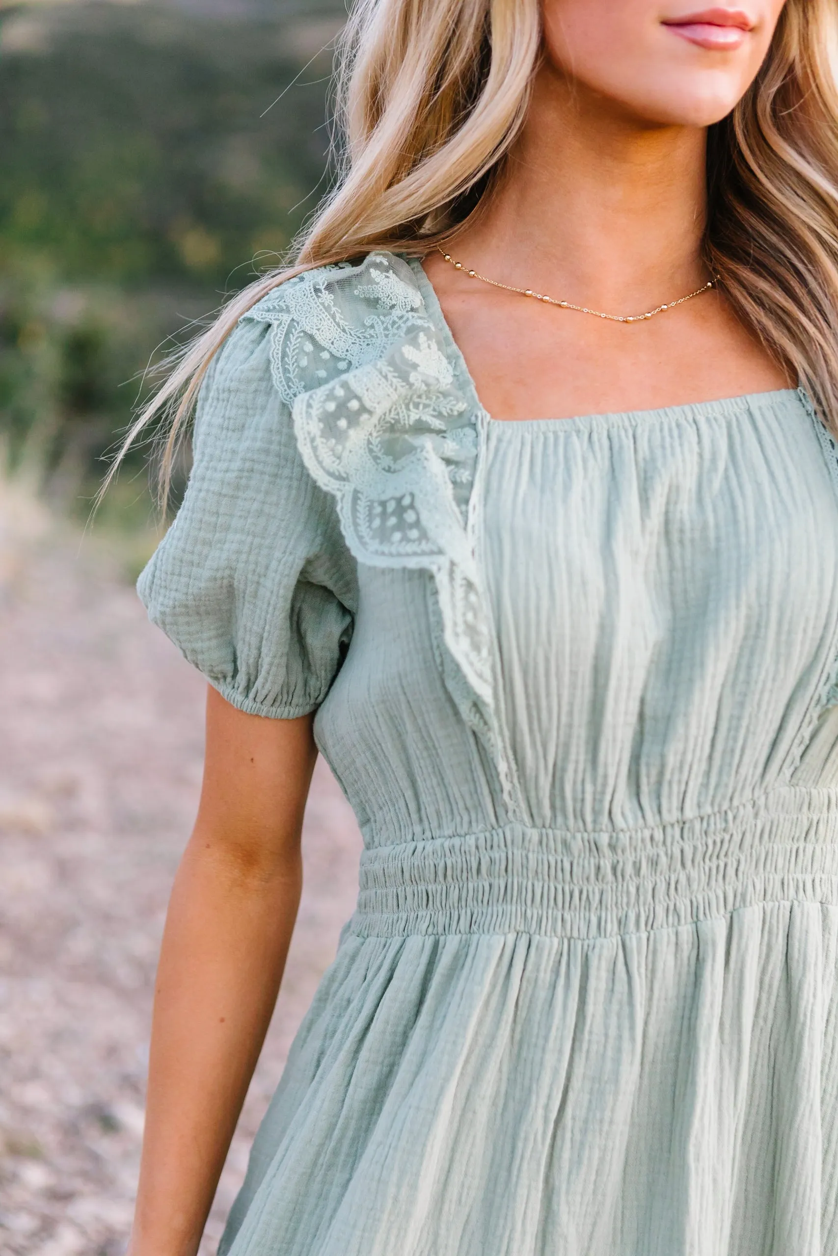 Charlotte Lace Detail Maxi Dress