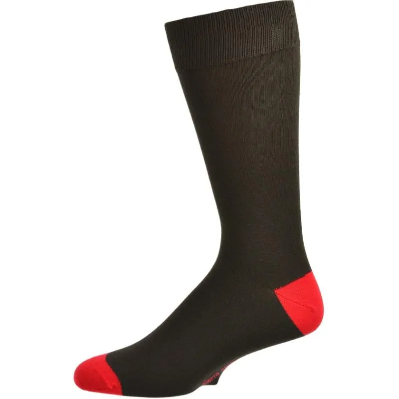 Contrast Heel & Toe Bamboo Socks