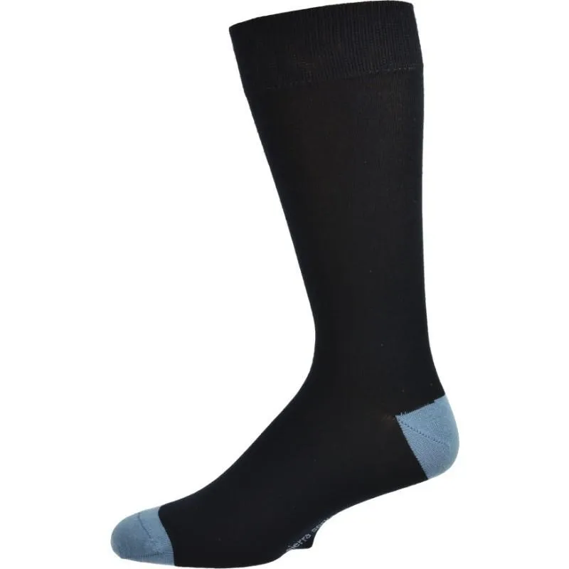 Contrast Heel & Toe Bamboo Socks