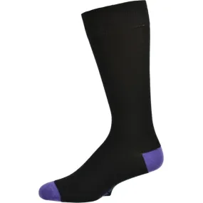 Contrast Heel & Toe Bamboo Socks