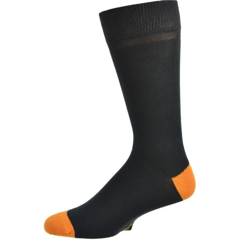 Contrast Heel & Toe Bamboo Socks