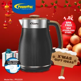 Cordless Kettle Jug, Electric Kettle Jug 1.8L Cool Touch Insulation (PPJ2030BK)