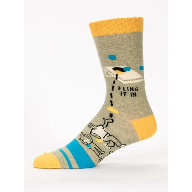 Corn Hole Socks Men’s Crew Sock